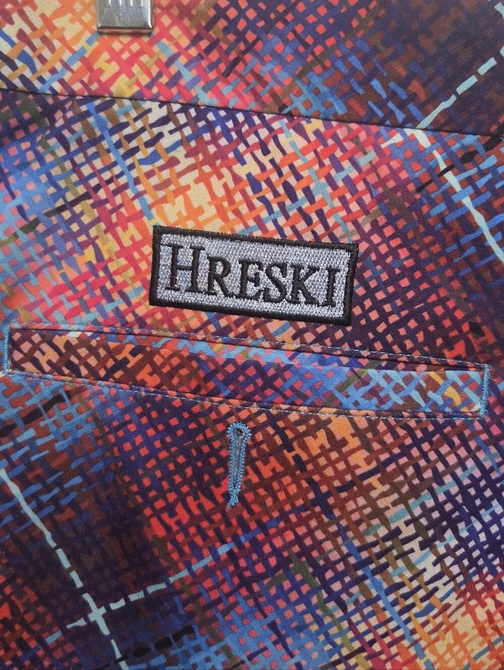 Hreski Mens Colorful Plaid Golf Short, Size 38
